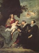 Anthony Van Dyck The Virgin and Child with Donors (mk05) oil on canvas